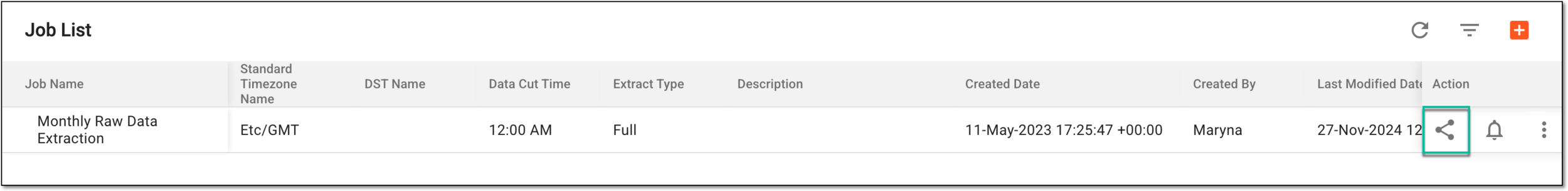 Selecting option to associate job with server