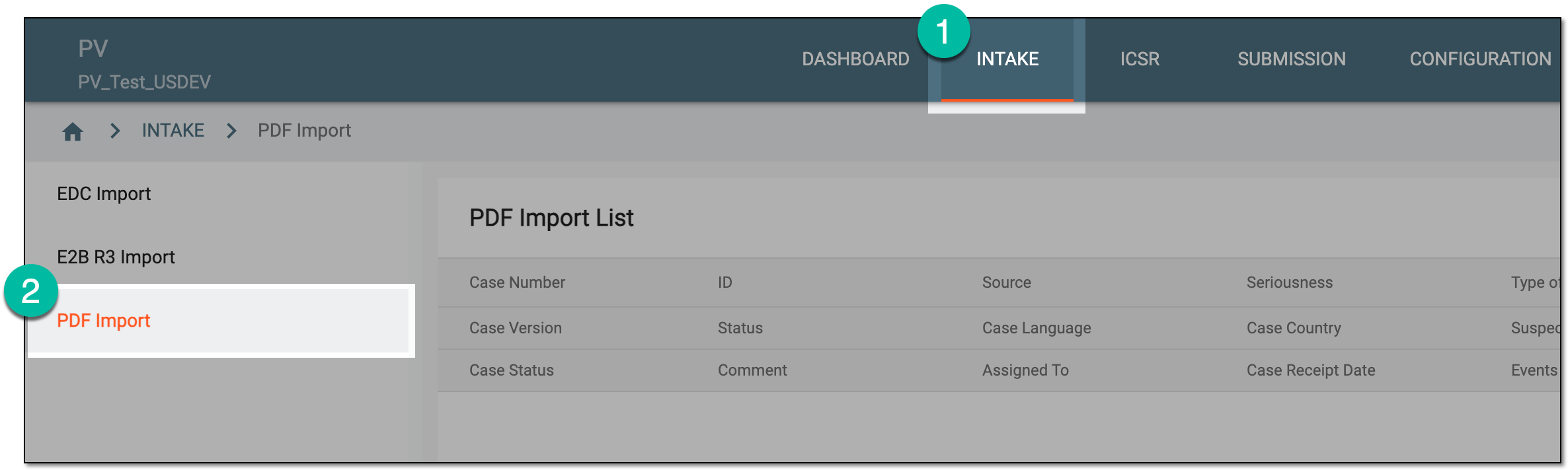 Accessing PDF import