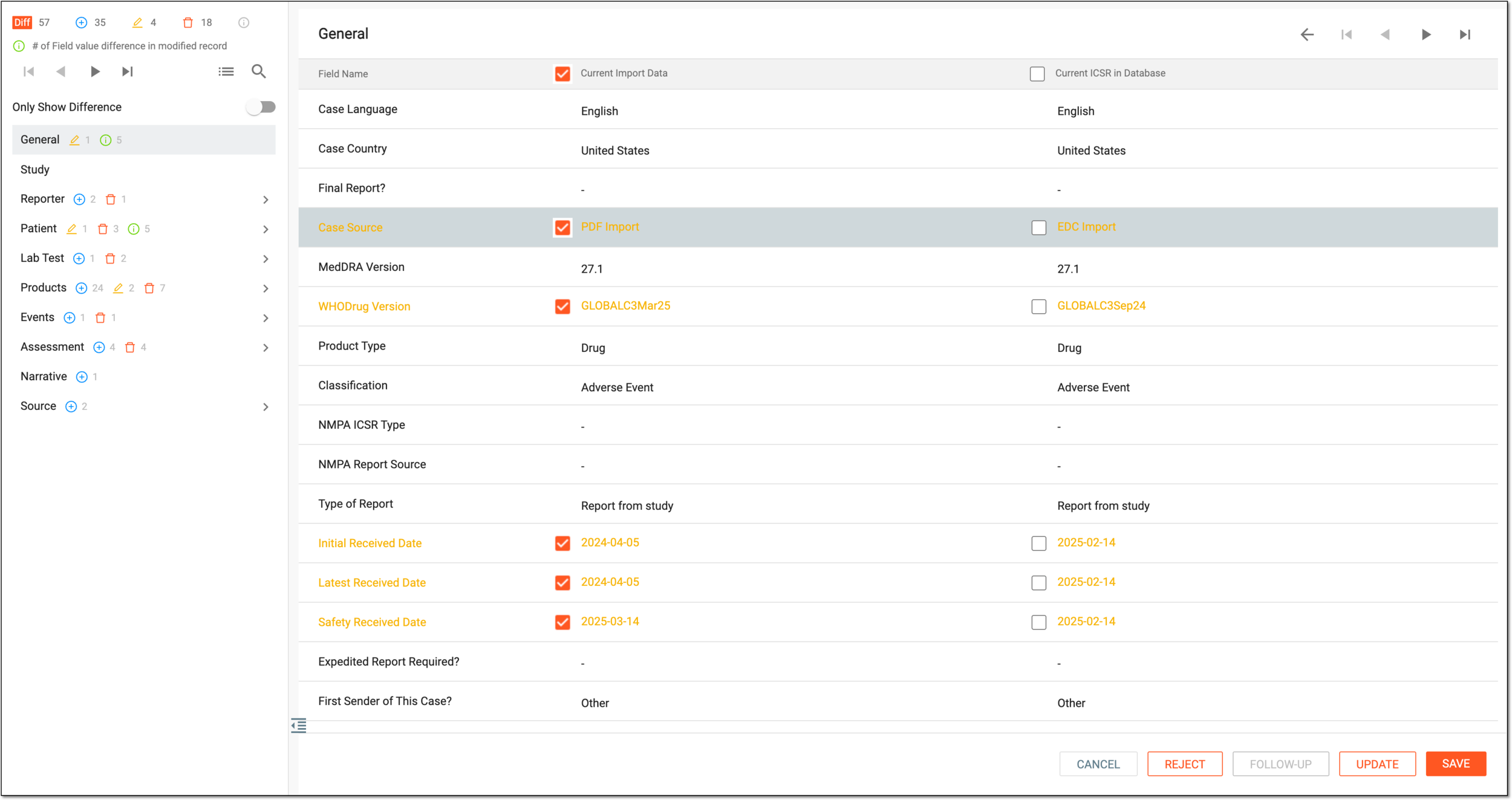 Comparing duplicated data