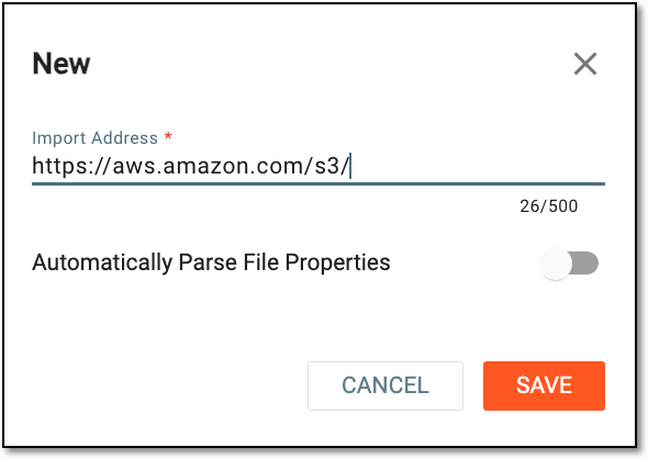 Entering import details