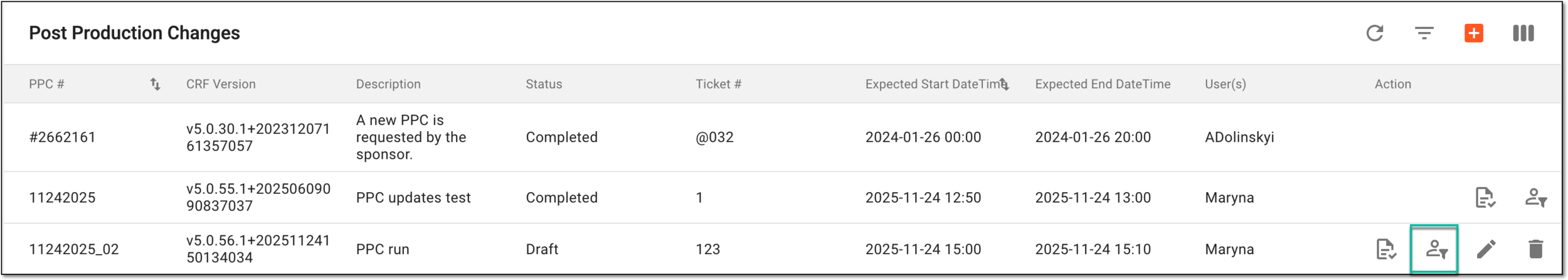 Accessing subject settings for PPC execution