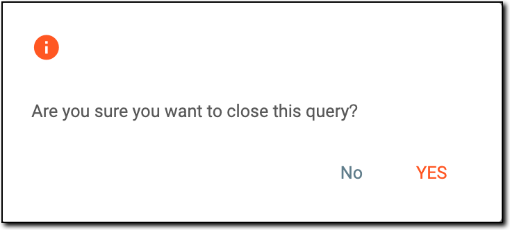 Closing query