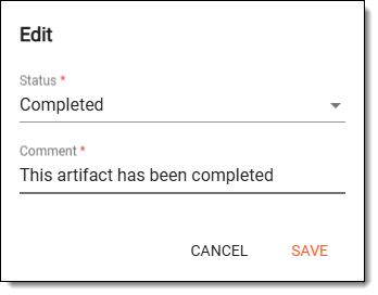 Editing artifact