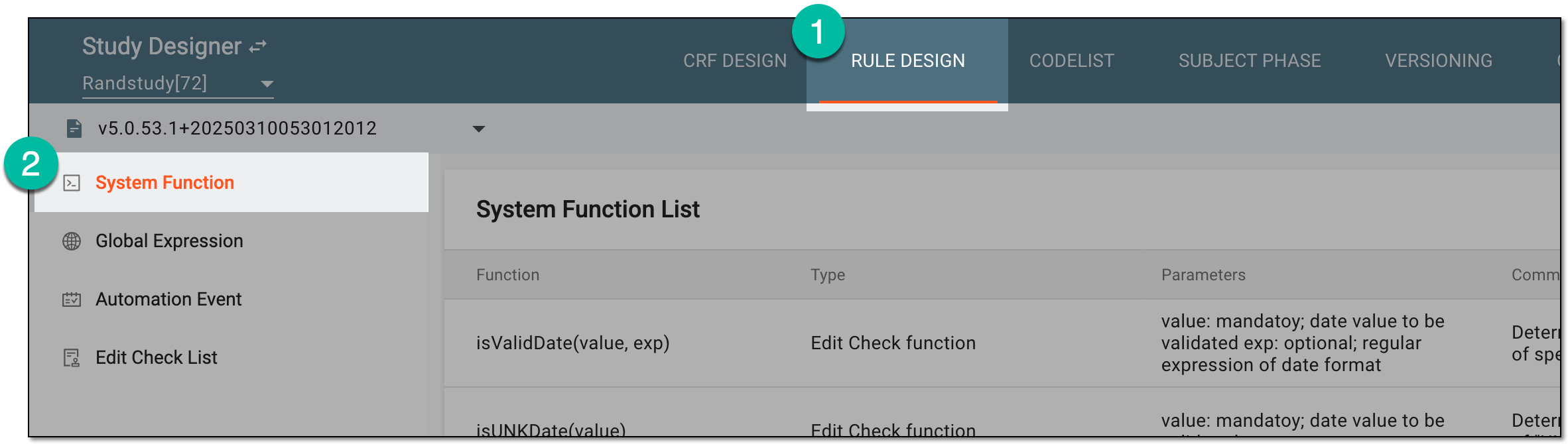 Accessing system functions