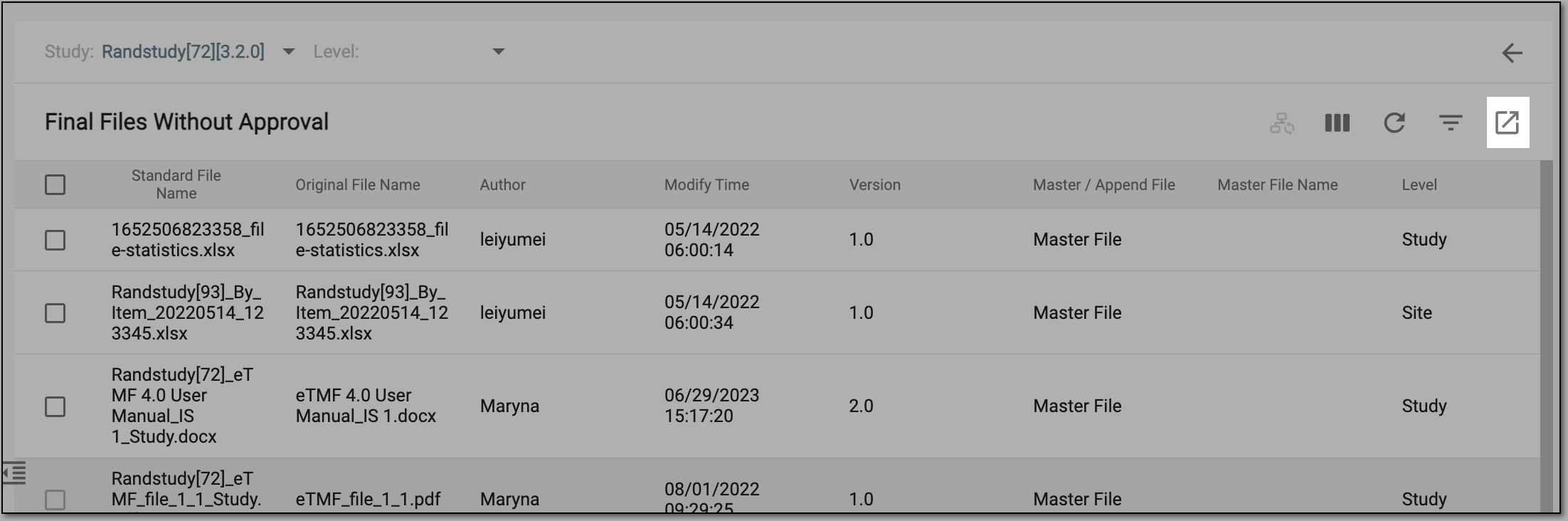 Exporting final files without approval report