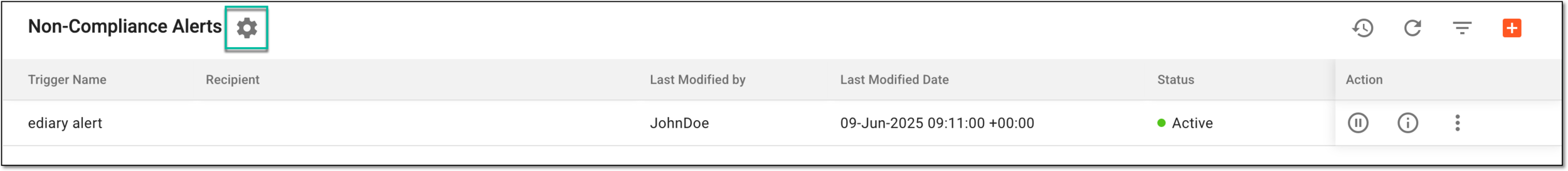 Accessing compliance criteria configuration
