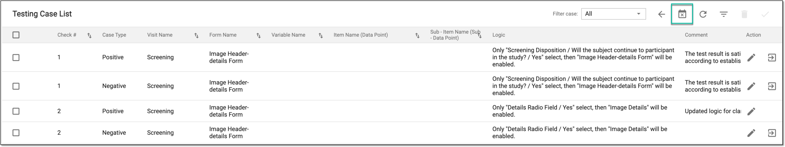 Accessing failed test cases