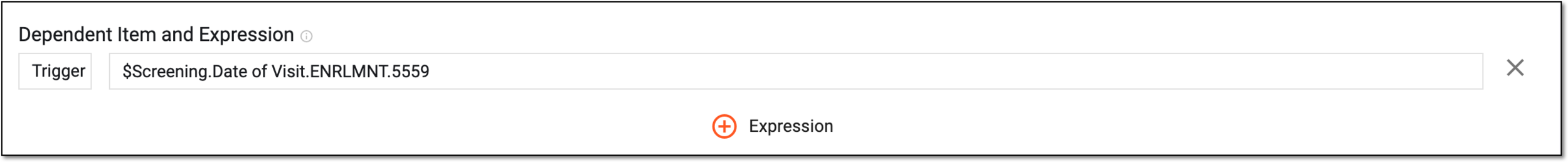 Configuring additional form dependency expression