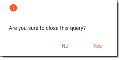 Confirming query closure