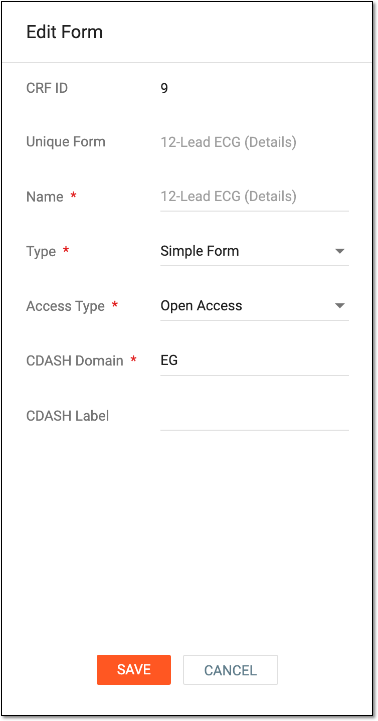 Editing unique form