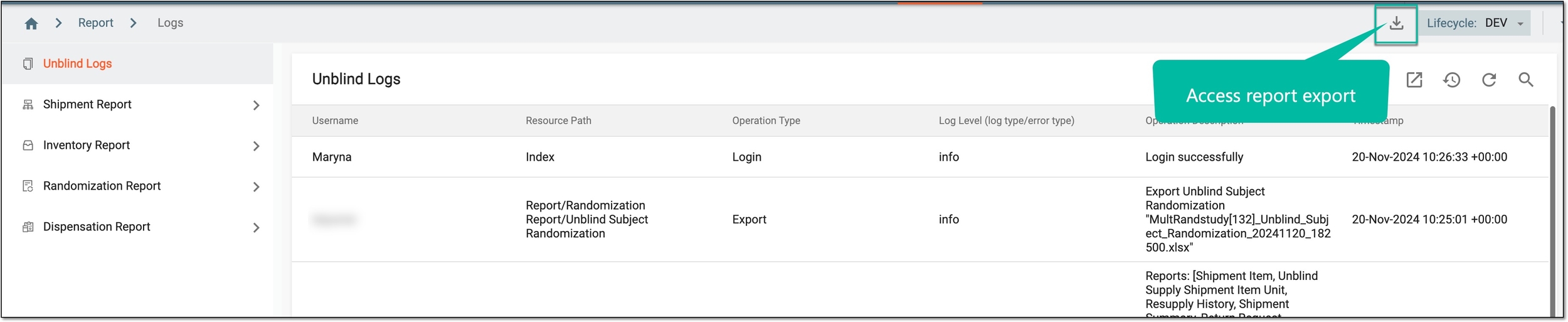 Exporting reports in batch