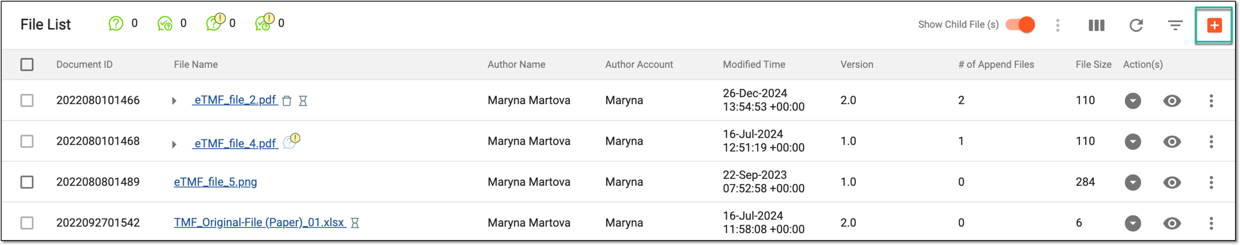 Adding files to file management directory