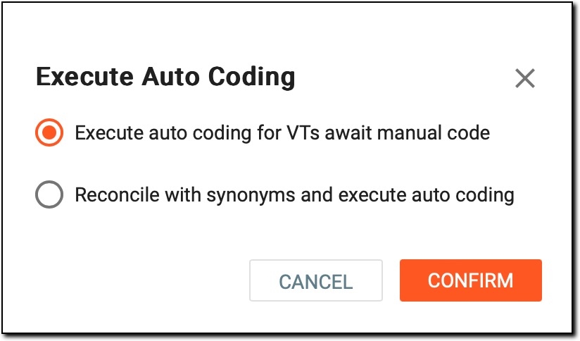 Defining autocoding criteria