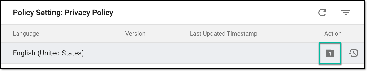 Selecting option to define policy settings