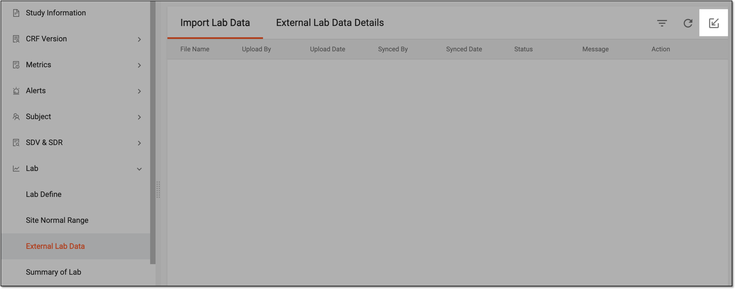 Importing external lab data