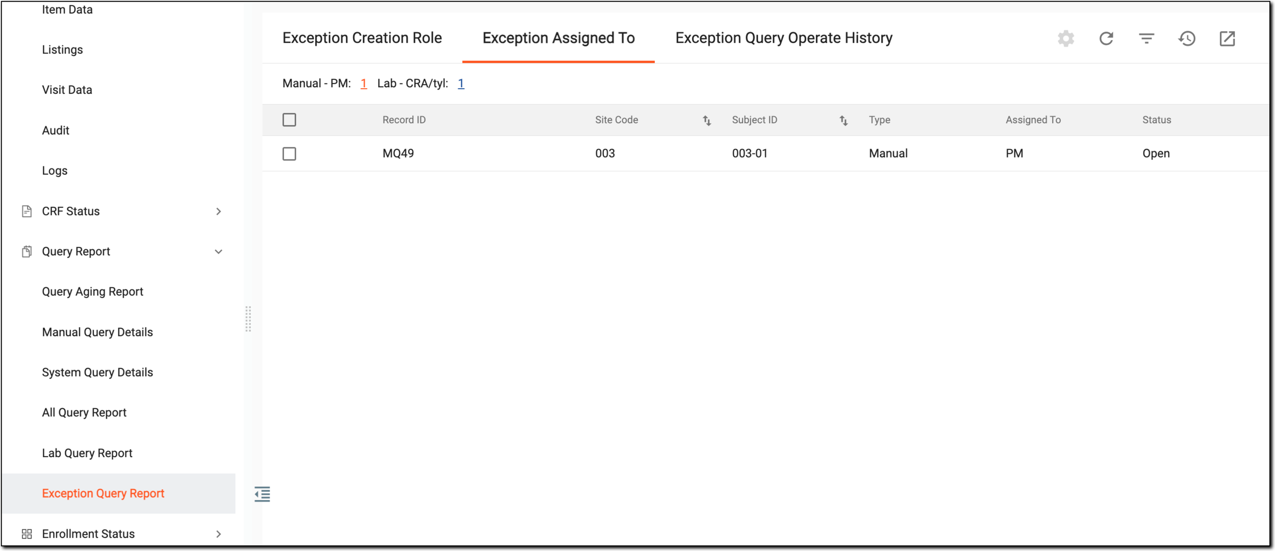 Viewing report data