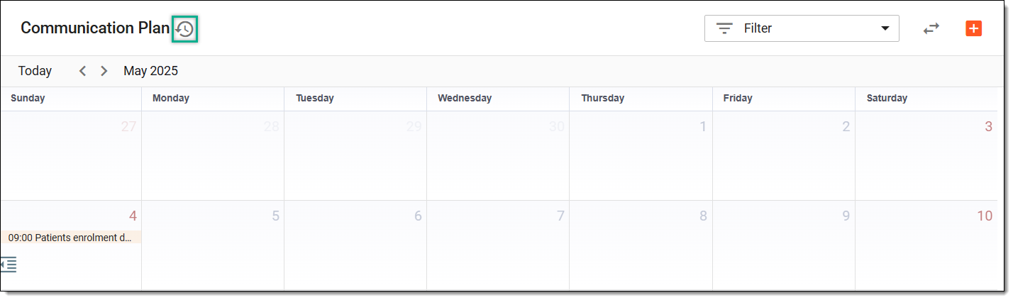 Accessing operation history of meetings and events
