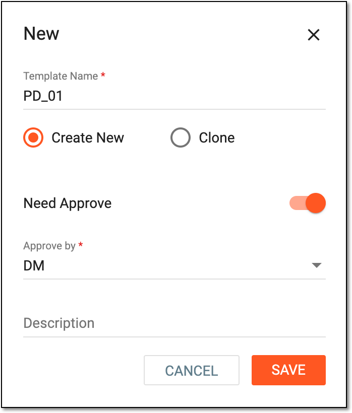 Creating new protocol deviation template