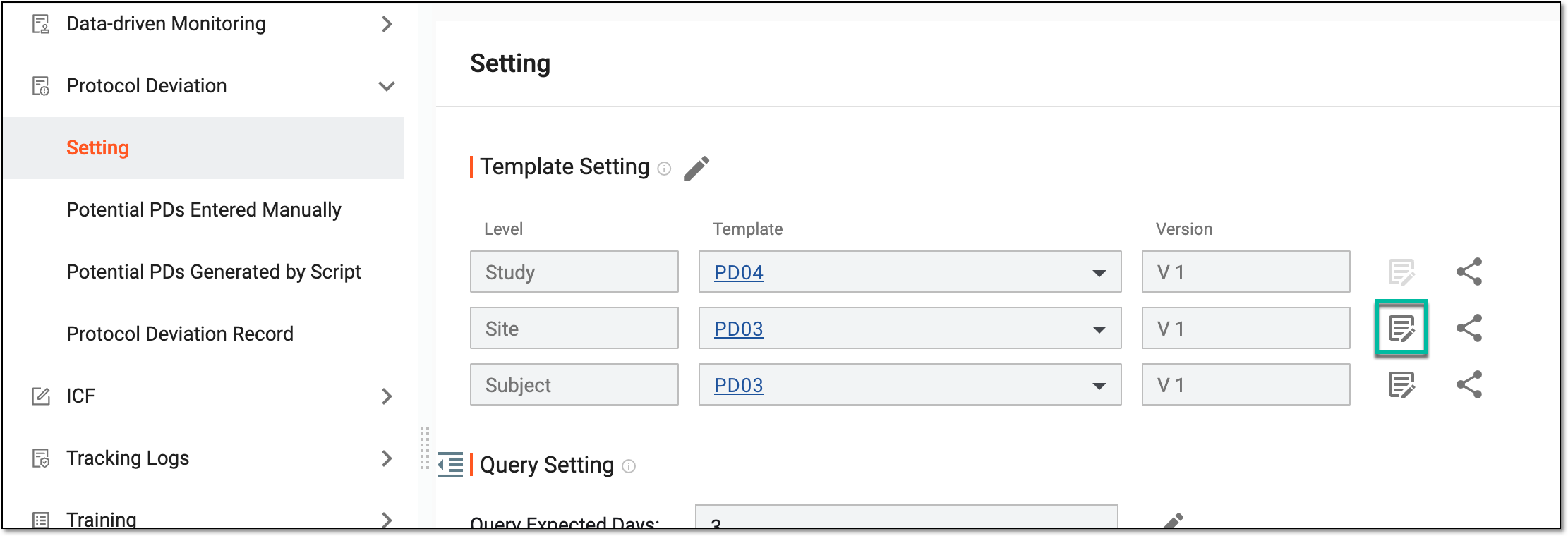 Selecting to upgrade version