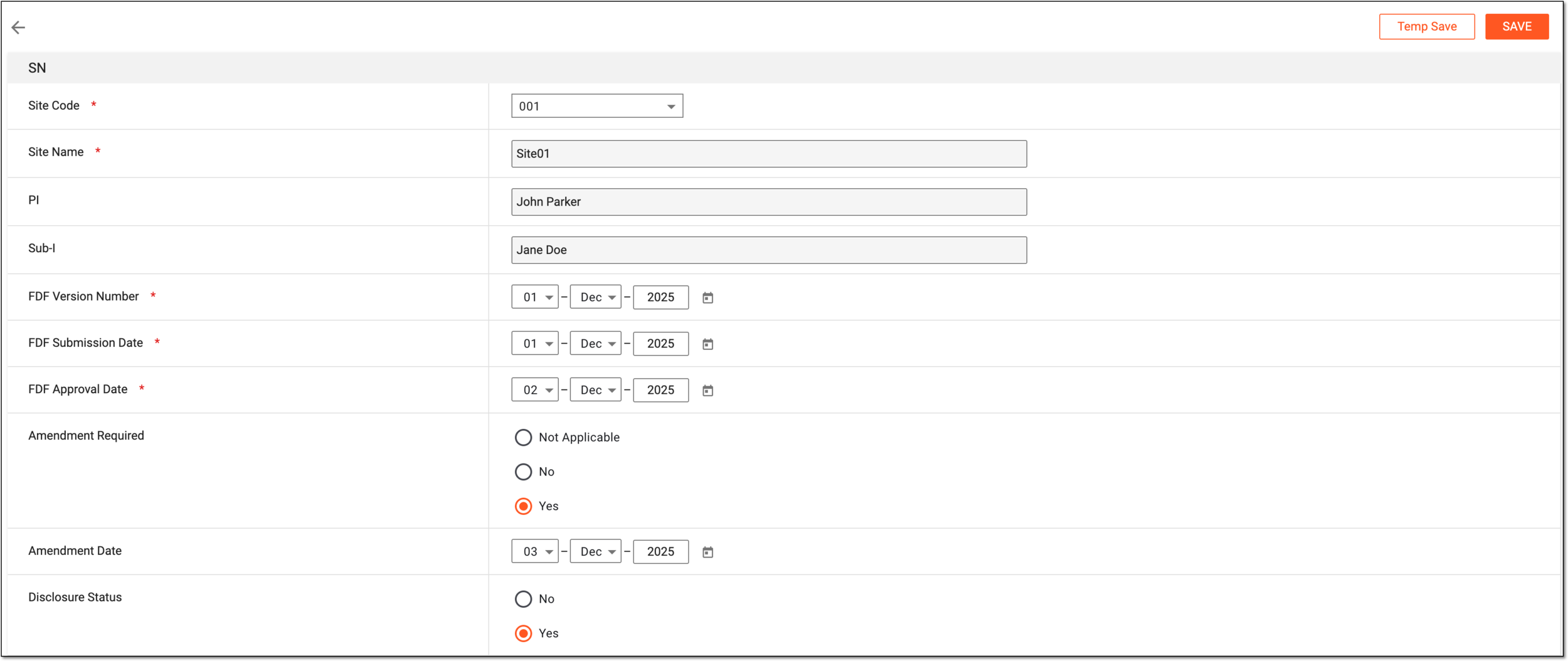 Completing tracking log