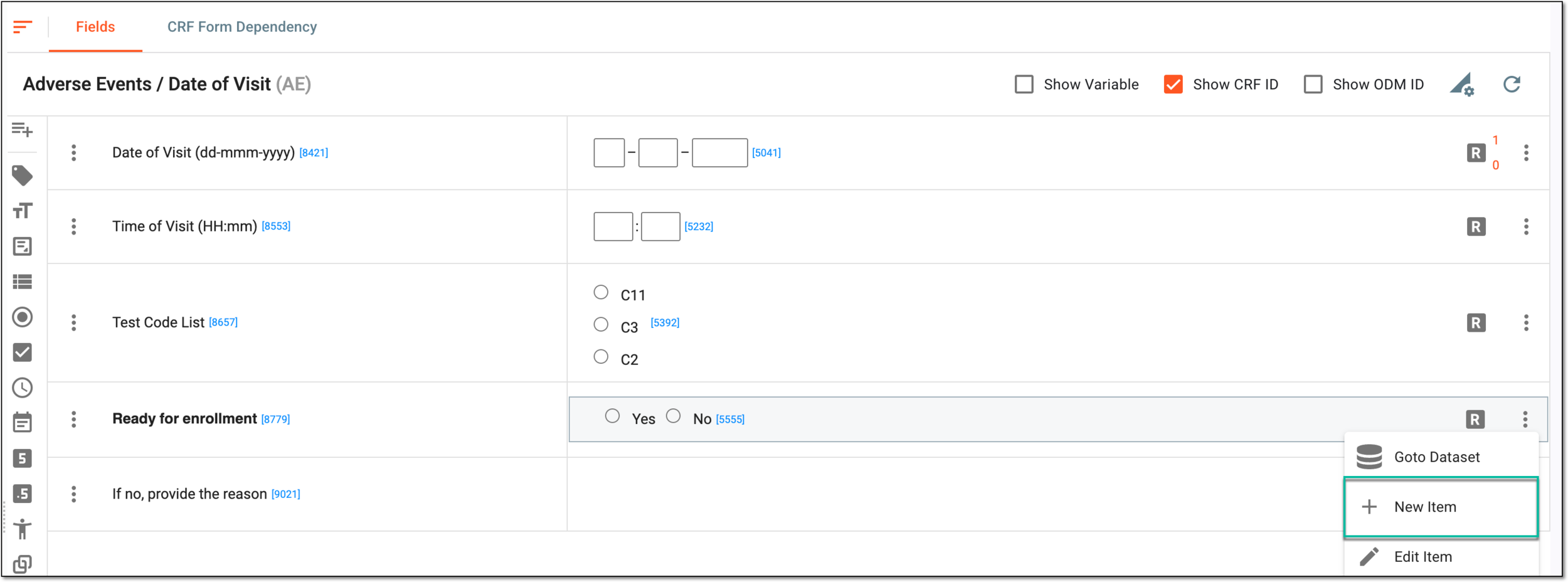Adding text to existing item