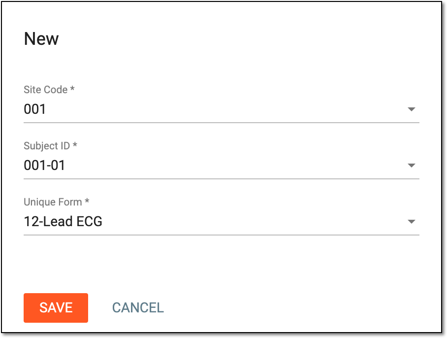 Adding new SDV result record