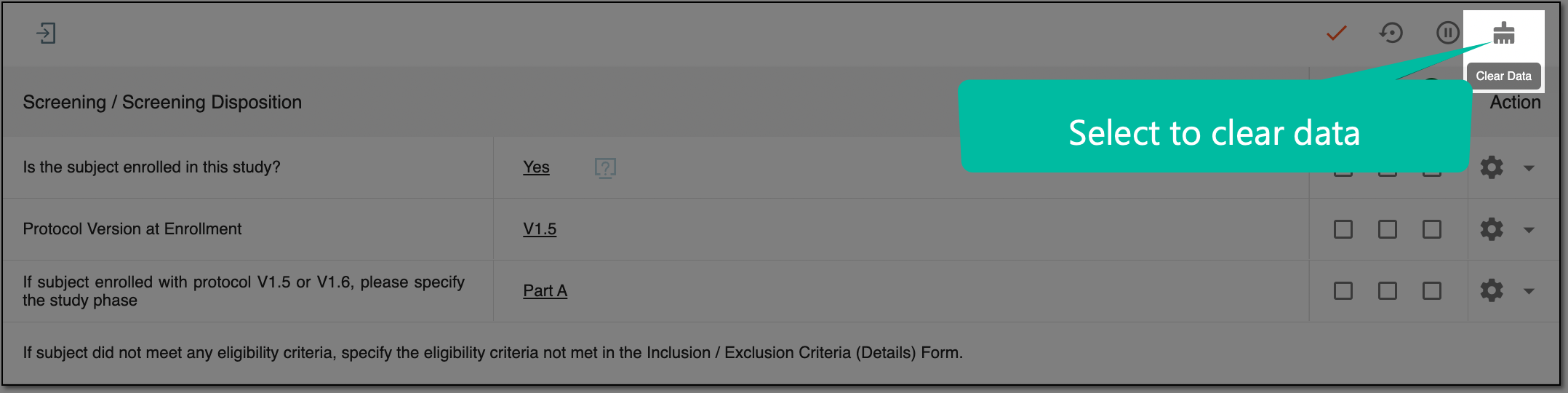 Clearing form data