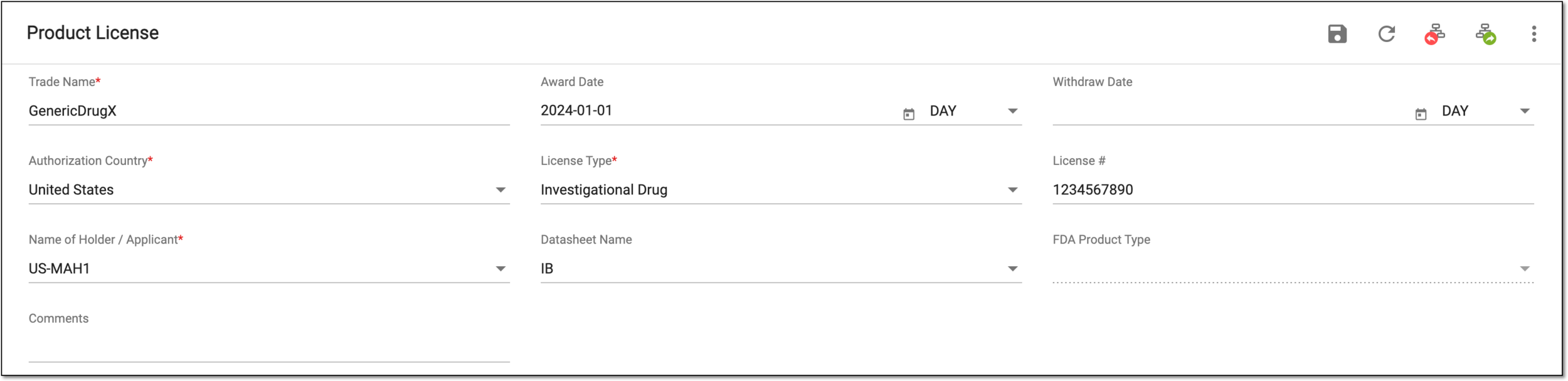 Configuring product license