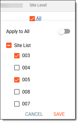 Adding activities from libraryChoosing countries to add activity