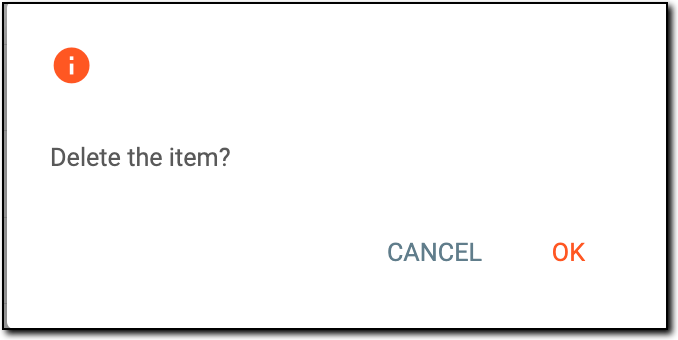 Confirming user deletion