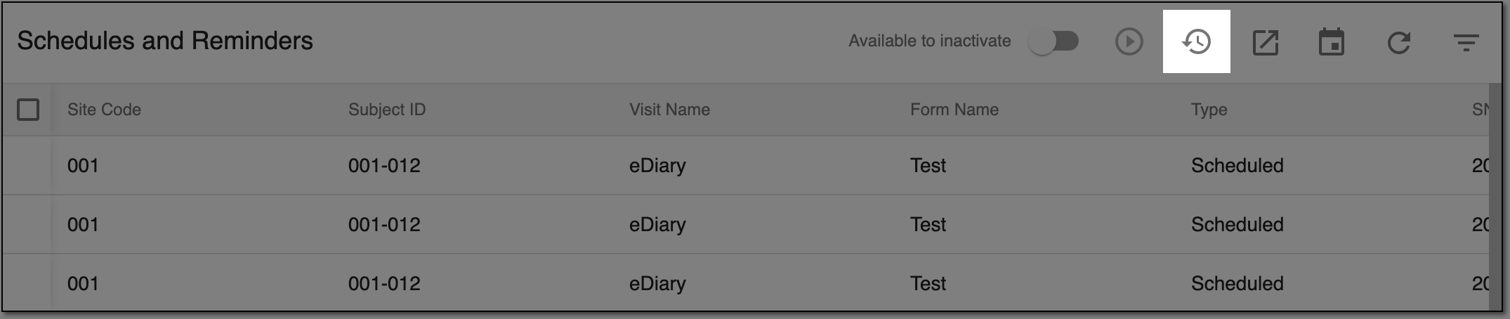 Accessing export history