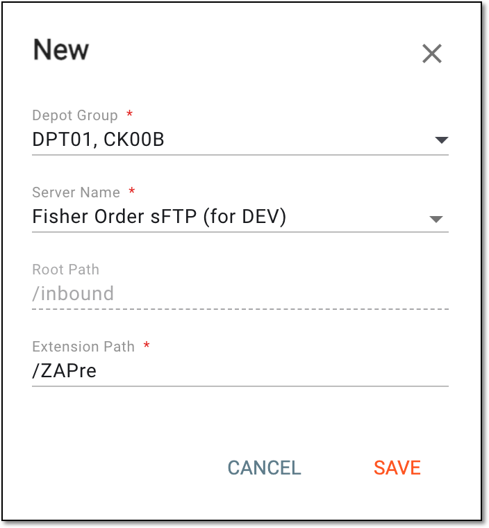 Configuring new order integration