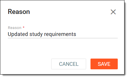 Entering reason to delete potential PD record