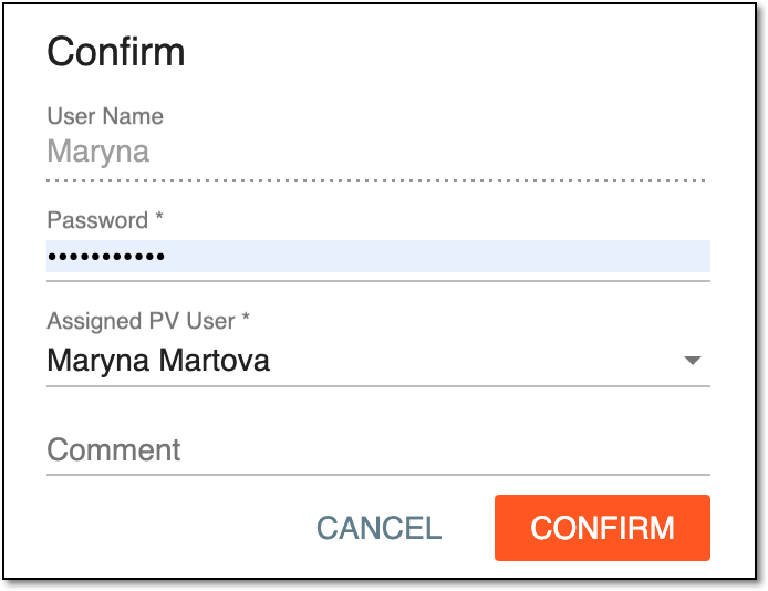 Confirming sending data to PV