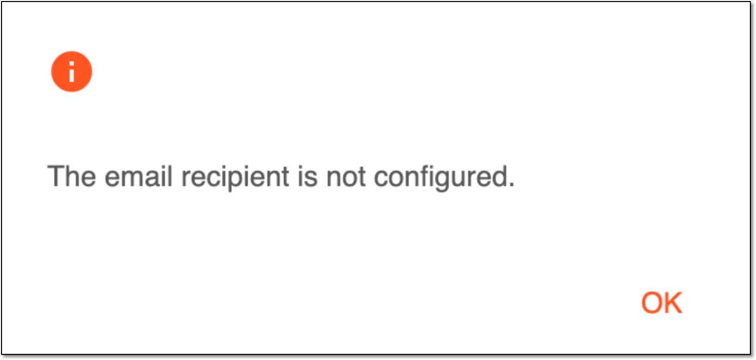 Receiving notification on failed alert sending
