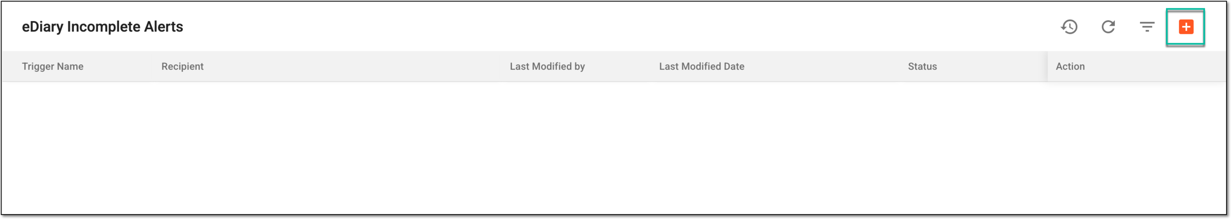 Selecting option to add eDiary incompletion alert