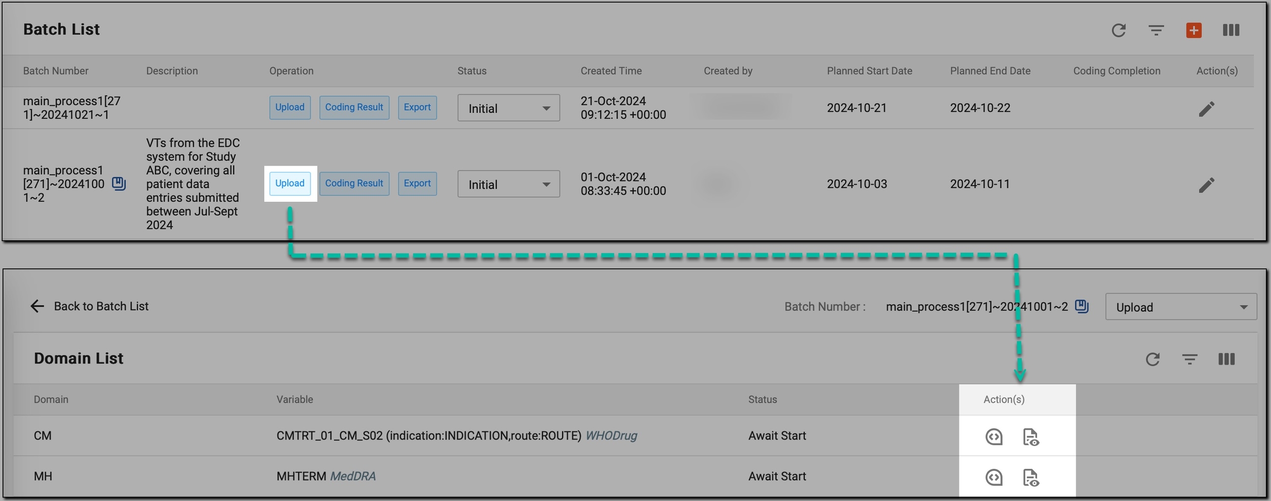 Upload-related options