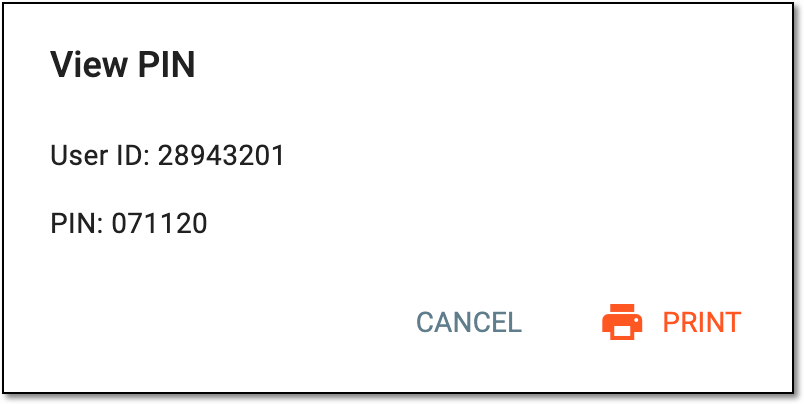 Viewing caregiver account details