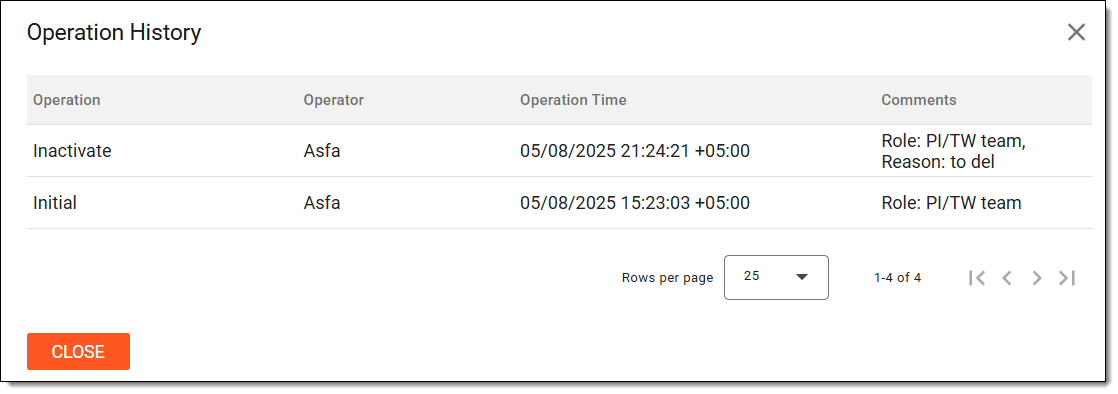 Analyzing operation history of protocol deviation report