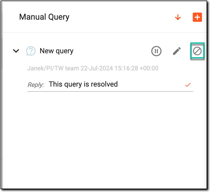 Selecting to close query