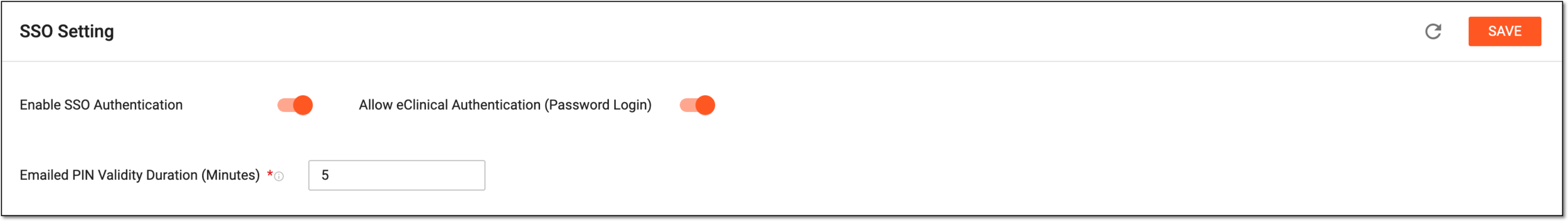 Configuring SSO settings