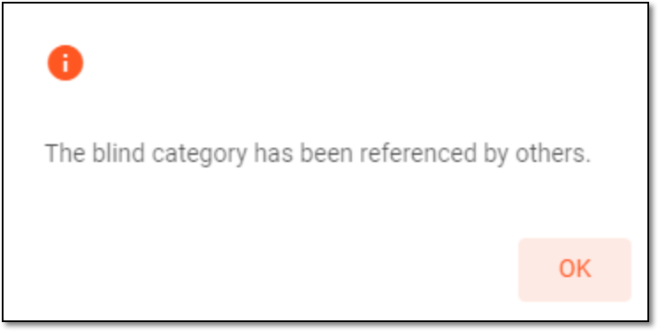 Confirming blind category reference