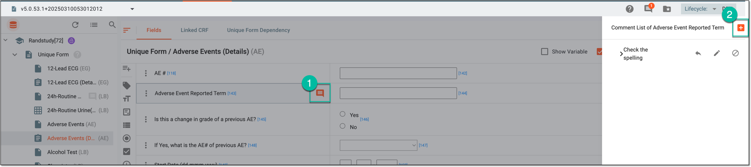 Adding new comment from existing comment panel