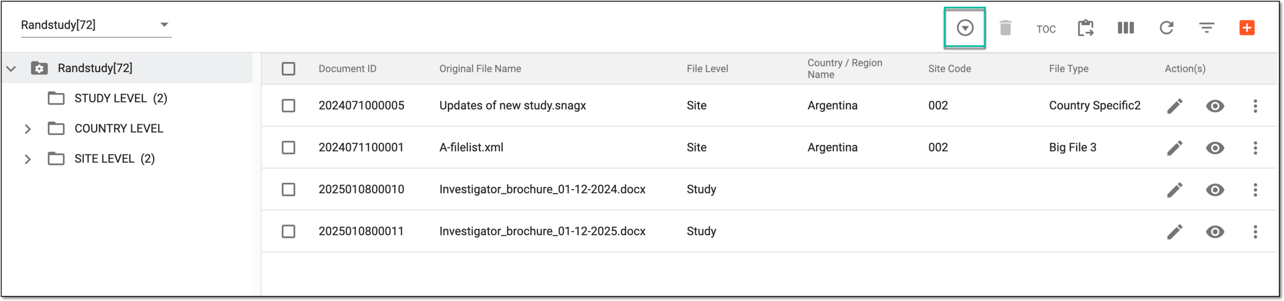 Accessing file lifecycle in document warehouse