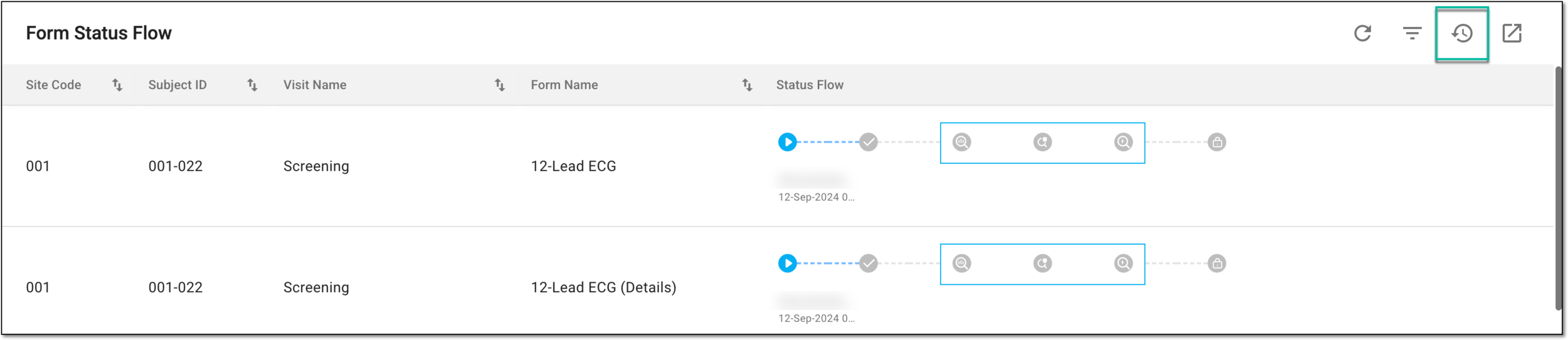 Accessing report export history