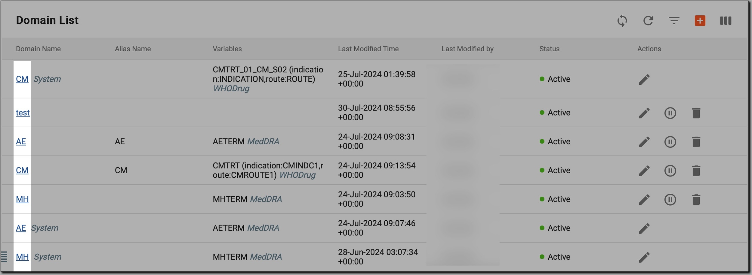 Selecting domain to configure