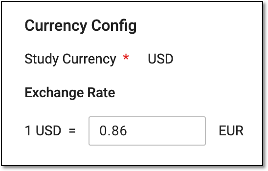 Specifying exchange rate for payment request