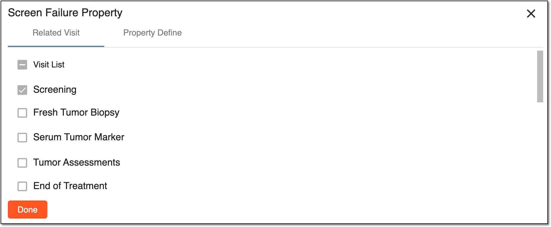 Viewing related visits