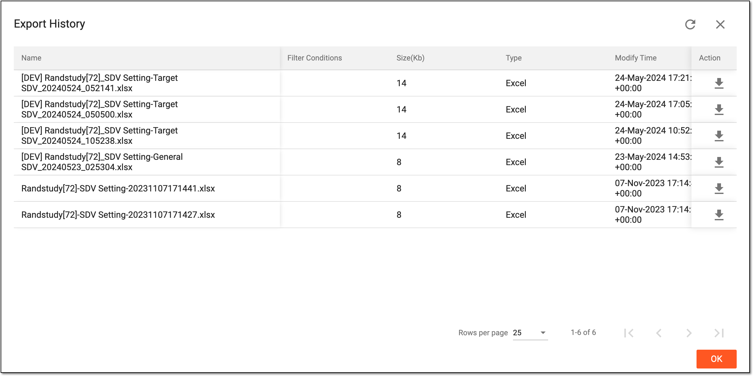 Downloads widget