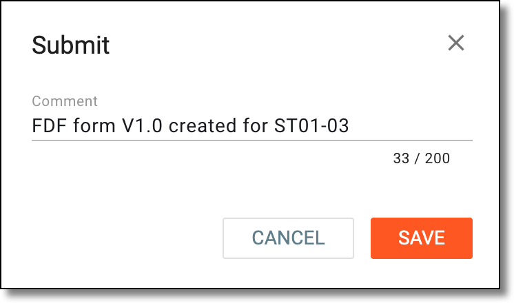 Submitting tracking log template